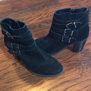 Classic Black Suede Ankle  boot - Size 8